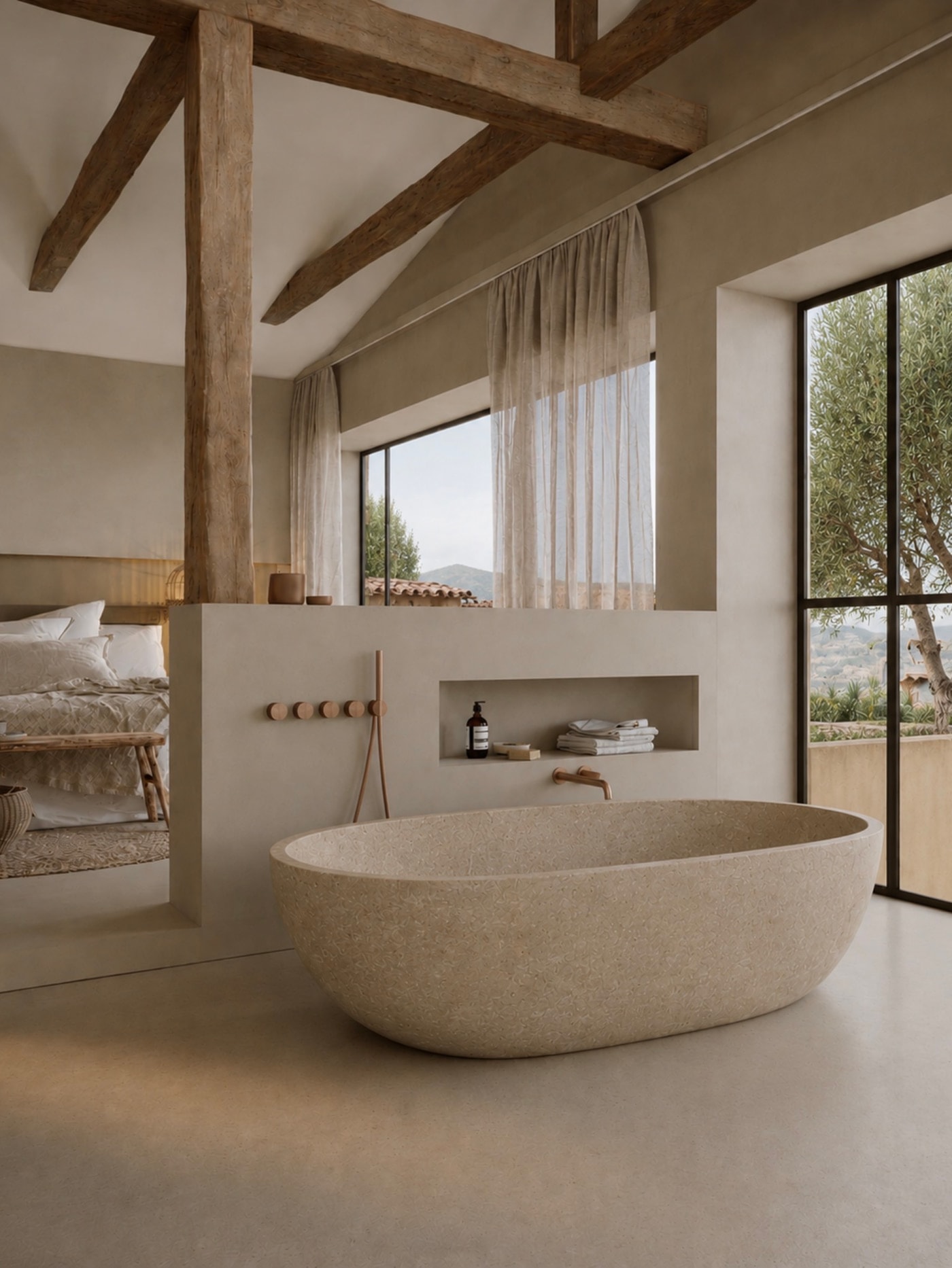 A space finished in LimeStucco by Stoopen & Meeûs.