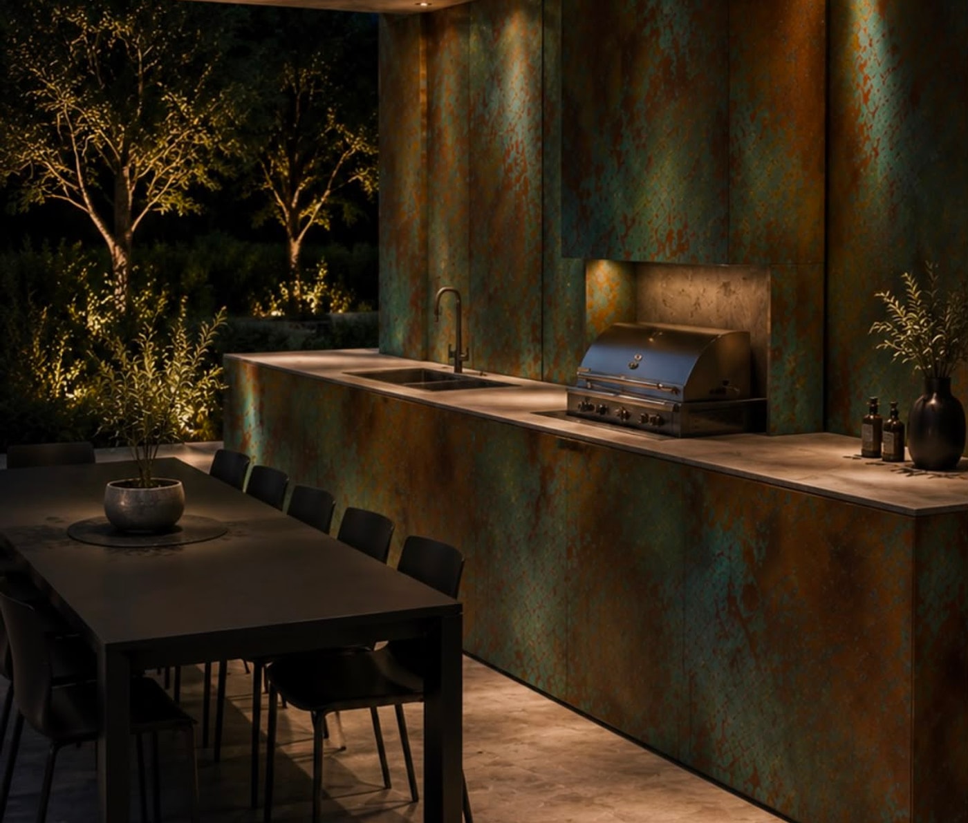 A space finished in OxiQ by Stoopen & Meeûs.